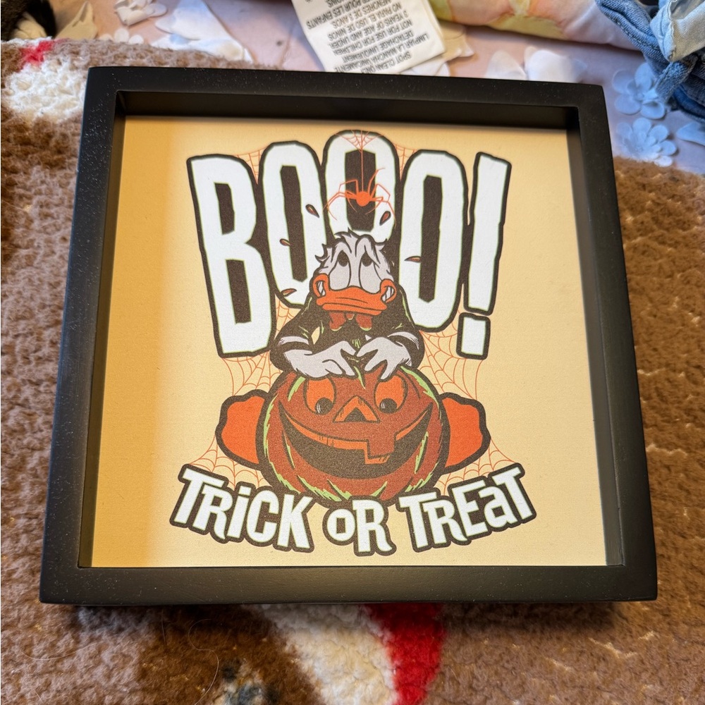 Disney Halloween Decor with Black and Orange